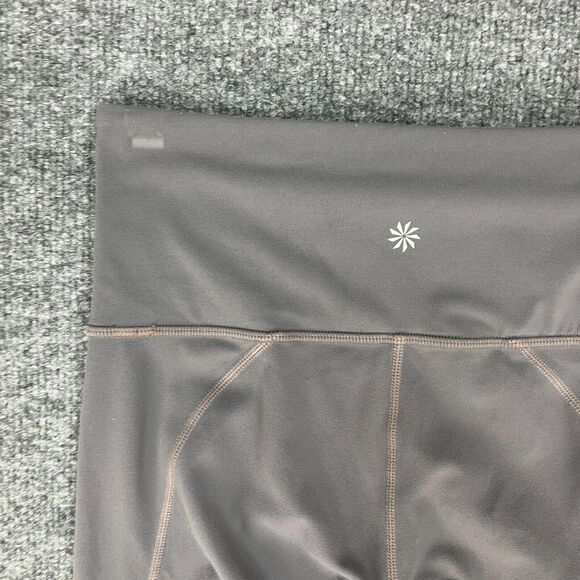 Athleta Salutation Leggings Womens XS Gray Nylon High Rise Ankle Tight Pull On - Picture 11 of 13
